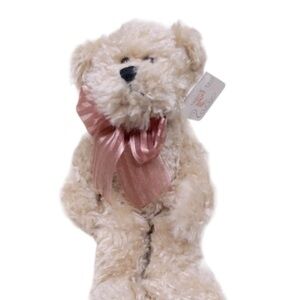 Progressive Plush tan vintage soft small teddy bear
 9 1/4 inches tall
